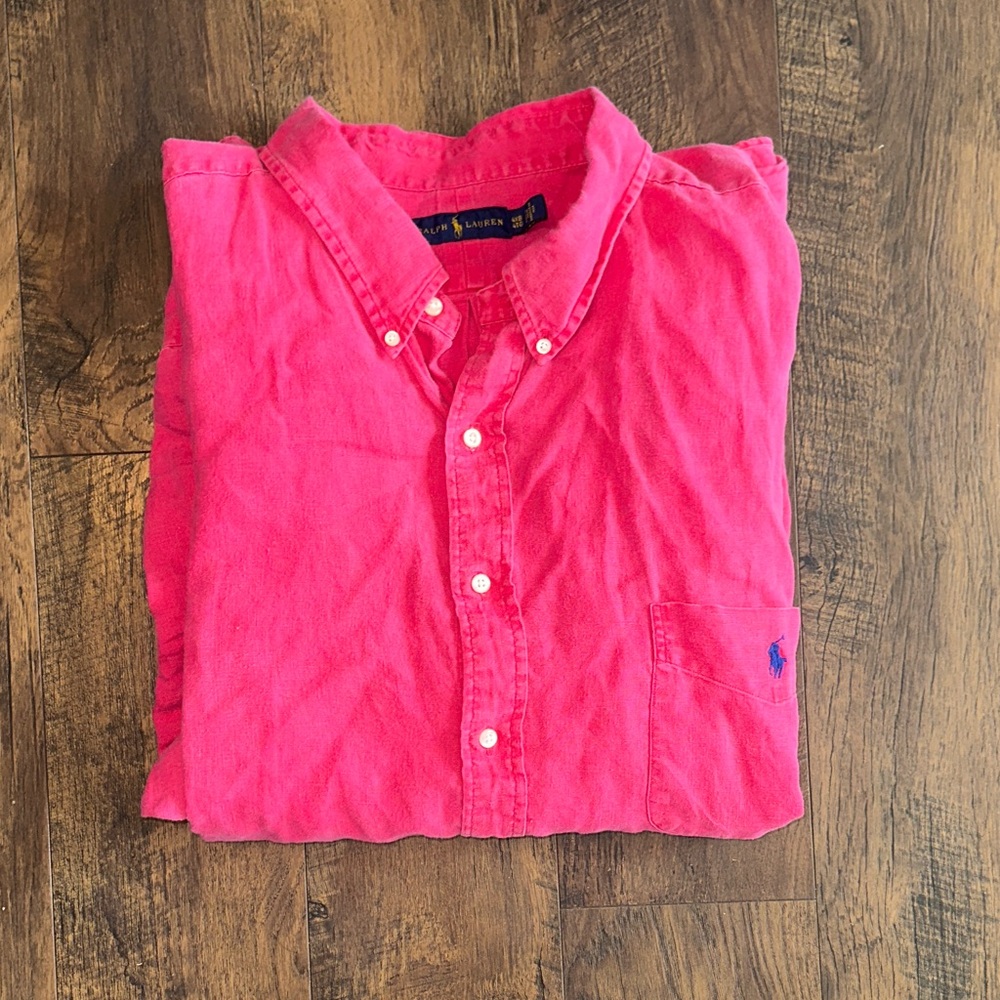 Polo by Ralph Lauren Bright Pink Casual Shirt